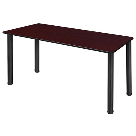 Regency Kee Slim Tables, 48 W, 24 L, 29 H, Wood, Metal Top, Mahogany MT482418MHBPBK